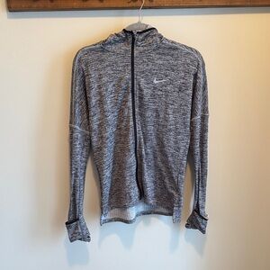 Nike Heathered Gray Dri-Fit Zip-Up Jacket